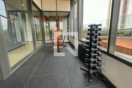 Studio para alugar com 28m², 1 quarto e sem vaga Studio para alugar com 28m², 1 quarto e sem vagaÁrea comum - Academia