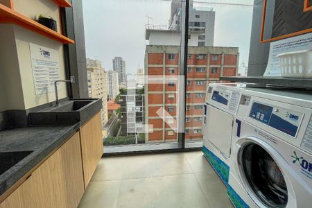 Studio para alugar com 28m², 1 quarto e sem vaga Studio para alugar com 28m², 1 quarto e sem vagaLavanderia