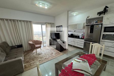 Sala de apartamento para alugar com 1 quarto, 50m² em Jardim Sumare, Ribeirão Preto