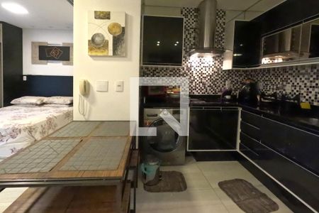 Cozinha Americana  de apartamento para alugar com 1 quarto, 45m² em Pompéia, Santos