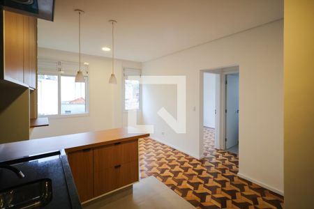 Sala e Cozinha de apartamento para alugar com 2 quartos, 55m² em Aclimação, São Paulo