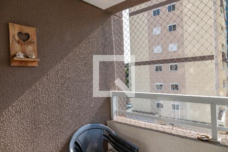Varanda da sala  de apartamento à venda com 2 quartos, 45m² em Centro, Diadema