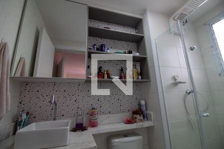 Banheiro da Suíte de apartamento à venda com 1 quarto, 29m² em Jardim Caravelas, São Paulo