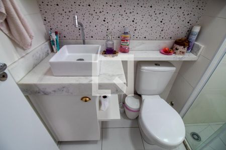 Banheiro da Suíte de apartamento à venda com 1 quarto, 29m² em Jardim Caravelas, São Paulo