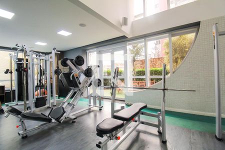 Área comum - Academia de apartamento para alugar com 1 quarto, 49m² em Vila Regente Feijó, São Paulo
