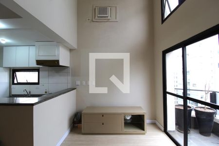Sala de apartamento para alugar com 1 quarto, 44m² em Moema, São Paulo