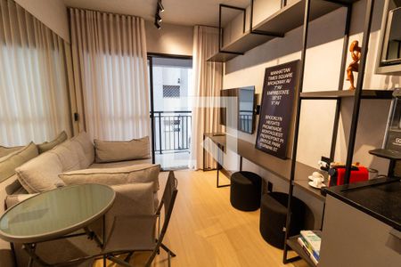 Sala de apartamento à venda com 1 quarto, 32m² em Pompeia, São Paulo