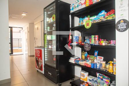 Apartamento para alugar com 26m², 1 quarto e sem vaga Apartamento para alugar com 26m², 1 quarto e sem vagaÁrea comum - Loja de conveniência