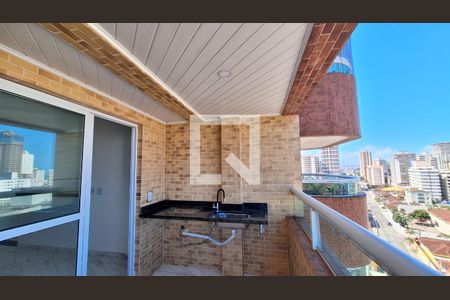 Varanda de apartamento para alugar com 1 quarto, 55m² em Caiçara, Praia Grande