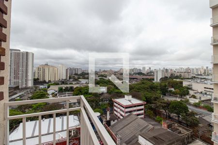 Varanda da Sala - Vista de apartamento à venda com 1 quarto, 38m² em Cambuci, São Paulo