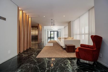 Studio para alugar com 32m², 1 quarto e sem vaga Studio para alugar com 32m², 1 quarto e sem vagaHall social