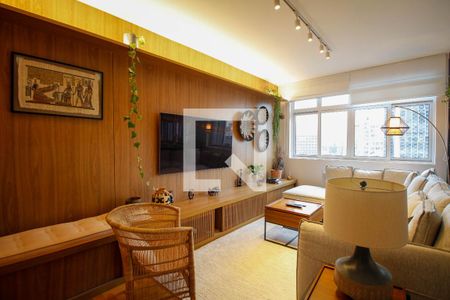 Sala de Estar de apartamento para alugar com 3 quartos, 127m² em Bela Vista, São Paulo