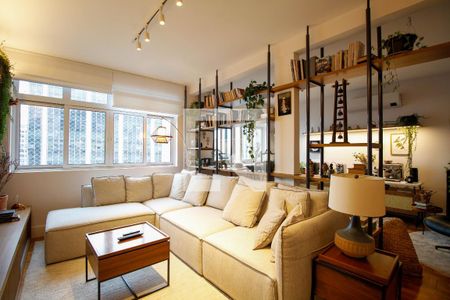Sala de Estar de apartamento para alugar com 3 quartos, 127m² em Bela Vista, São Paulo