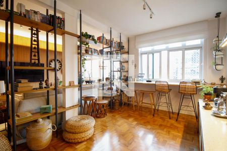 Sala de Estar de apartamento para alugar com 3 quartos, 127m² em Bela Vista, São Paulo