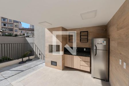 Studio para alugar com 32m², 1 quarto e sem vaga Studio para alugar com 32m², 1 quarto e sem vagaÁrea comum - Churrasqueira