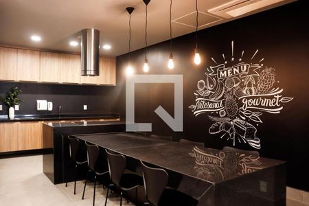 Studio para alugar com 28m², 1 quarto e sem vaga Studio para alugar com 28m², 1 quarto e sem vagaÁrea Comum - Espaço Gourmet