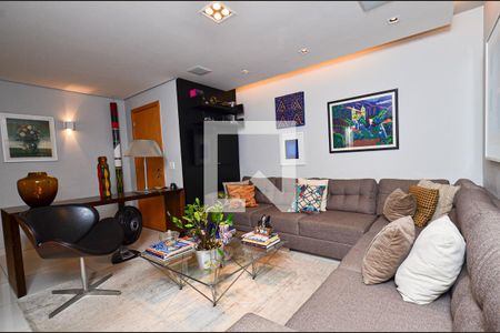 Sala 2 ambientes de apartamento à venda com 3 quartos, 192m² em Funcionários , Belo Horizonte