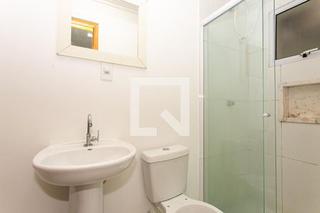 Banheiro de kitnet/studio para alugar com 1 quarto, 20m² em Belenzinho, São Paulo