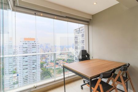 Varanda Studio de kitnet/studio à venda com 1 quarto, 33m² em Cidade Monções, São Paulo