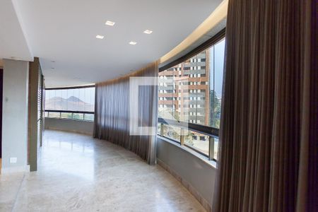 Varanda da Sala / quartos de apartamento à venda com 3 quartos, 245m² em Vale do Sereno, Nova Lima