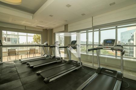 Área comum - Academia de apartamento para alugar com 1 quarto, 48m² em Petrópolis, Porto Alegre