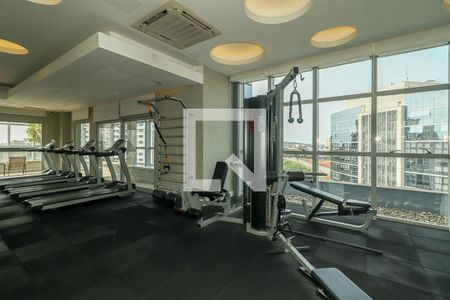 Área comum - Academia de apartamento para alugar com 1 quarto, 48m² em Petrópolis, Porto Alegre