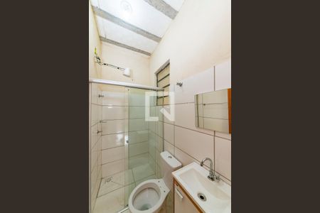 Banheiro de kitnet/studio para alugar com 1 quarto, 26m² em Havaí, Belo Horizonte