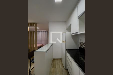 Cozinha de apartamento para alugar com 1 quarto, 25m² em Vila Ré, São Paulo