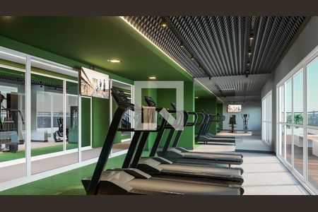 Apartamento para alugar com 39m², 2 quartos e 1 vaga Apartamento para alugar com 39m², 2 quartos e 1 vagaÁrea comum - Academia