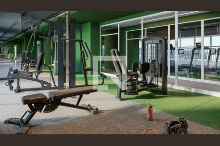 Apartamento para alugar com 39m², 2 quartos e 1 vaga Apartamento para alugar com 39m², 2 quartos e 1 vagaAcademia