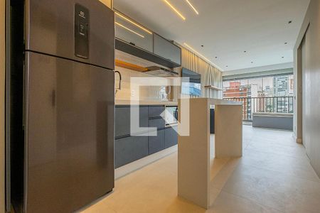 Sala/Cozinha de apartamento à venda com 1 quarto, 44m² em Paraíso, São Paulo