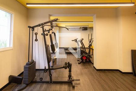 Apartamento para alugar com 28m², 1 quarto e sem vaga Apartamento para alugar com 28m², 1 quarto e sem vagaÁrea comum - Academia