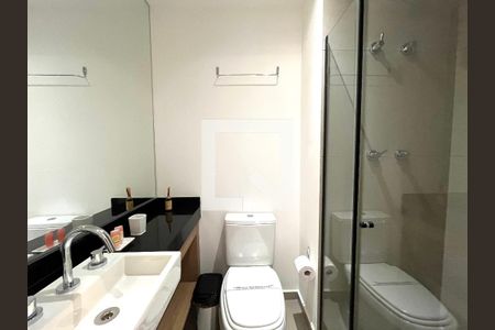 Banheiro de kitnet/studio para alugar com 1 quarto, 23m² em Vila Clementino, São Paulo