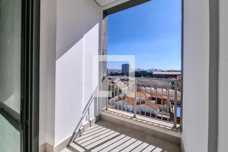 Varanda  de apartamento à venda com 1 quarto, 27m² em Vila Dom Pedro I, São Paulo