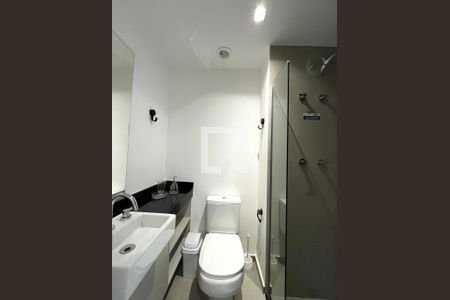 Banheiro  de kitnet/studio para alugar com 1 quarto, 20m² em Vila Clementino, São Paulo