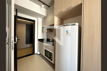 Cozinha  de kitnet/studio para alugar com 1 quarto, 20m² em Vila Clementino, São Paulo