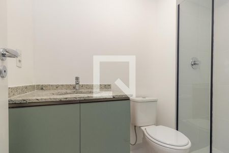 Banheiro de kitnet/studio à venda com 1 quarto, 24m² em Santa Efigênia, São Paulo