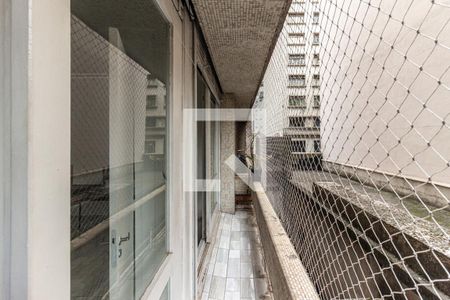 Varanda da Sala de apartamento à venda com 1 quarto, 38m² em Centro, São Paulo