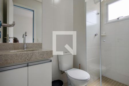 Banheiro da Suíte de apartamento para alugar com 3 quartos, 105m² em Canto do Forte, Praia Grande