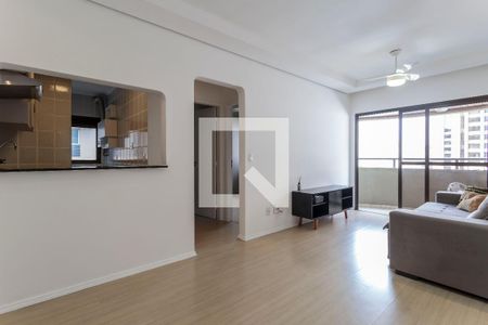 Sala de apartamento para alugar com 1 quarto, 50m² em Indianópolis, São Paulo