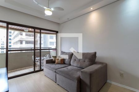 Sala de apartamento para alugar com 1 quarto, 50m² em Indianópolis, São Paulo