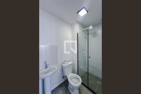 Banheiro da Suíte de apartamento à venda com 1 quarto, 24m² em Sé, São Paulo