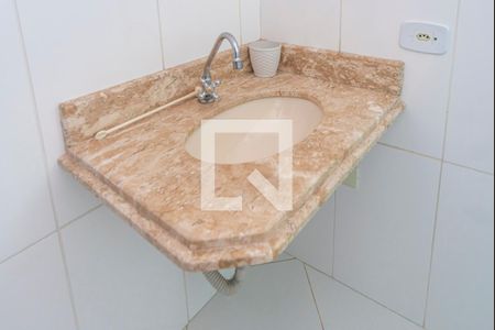 Banheiro Social de casa para alugar com 3 quartos, 136m² em Vila Junqueira, Santo André