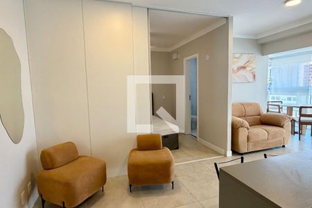 Sala de apartamento para alugar com 1 quarto, 55m² em Ponta da Praia, Santos