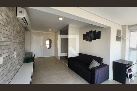 Detalhe Sala de apartamento para alugar com 1 quarto, 55m² em Ponta da Praia, Santos