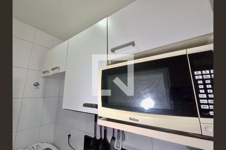 Studio para alugar com 38m², 1 quarto e sem vagaCozinha americana 