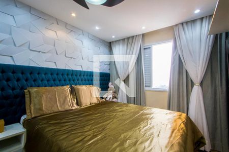 Quarto 1 - Suíte de apartamento à venda com 2 quartos, 77m² em Vila Valparaíso, Santo André