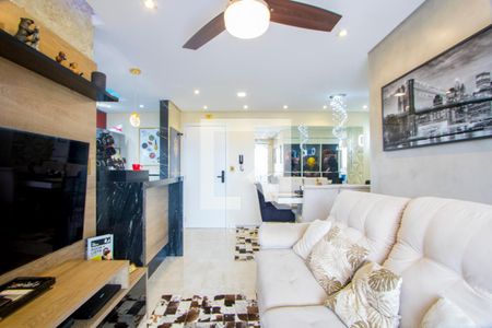 Sala de apartamento à venda com 2 quartos, 77m² em Vila Valparaíso, Santo André