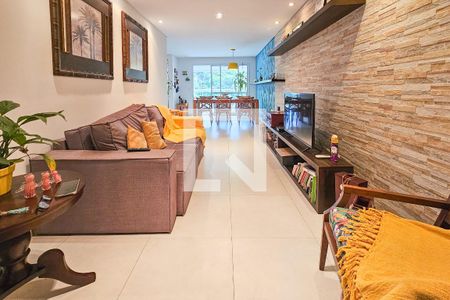 Sala de apartamento para alugar com 3 quartos, 110m² em Pitangueiras, Guarujá