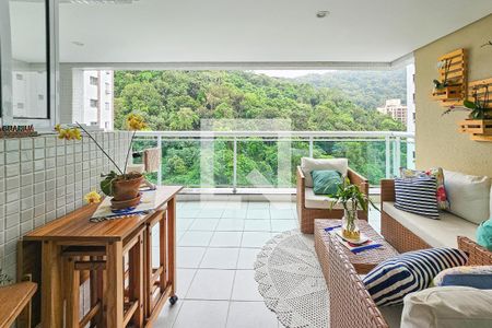 Varanda  de apartamento para alugar com 3 quartos, 110m² em Pitangueiras, Guarujá